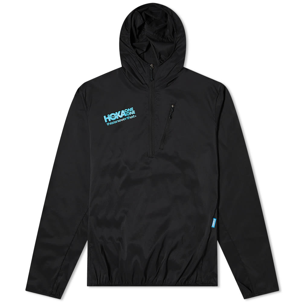 Hoka One One Wind-Resistant - Women Hoodie - Black,Australia GZA-917640